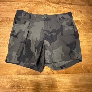 Prana Gray Camouflage Shorts